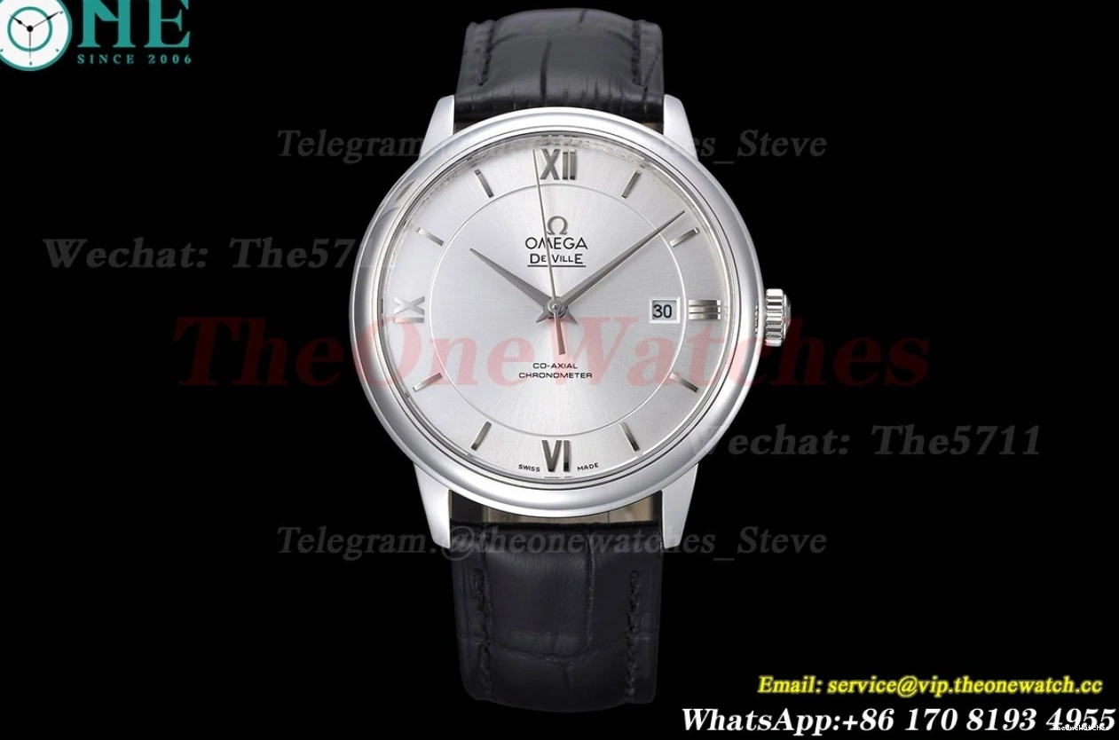 Ville White GDF Co-Axial Dial Men's 39.5MM SS MY8215 De LE 0518